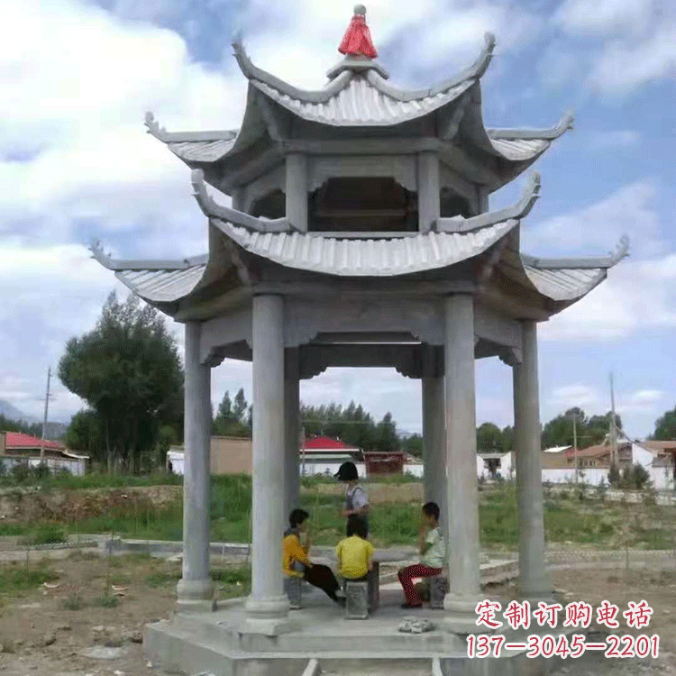保定中式庭院石凉亭