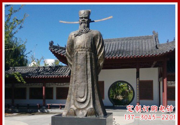 保定包拯铜雕传承古代文化的艺术精品