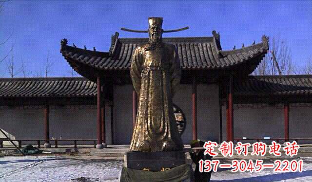 保定包拯古代名人铜雕