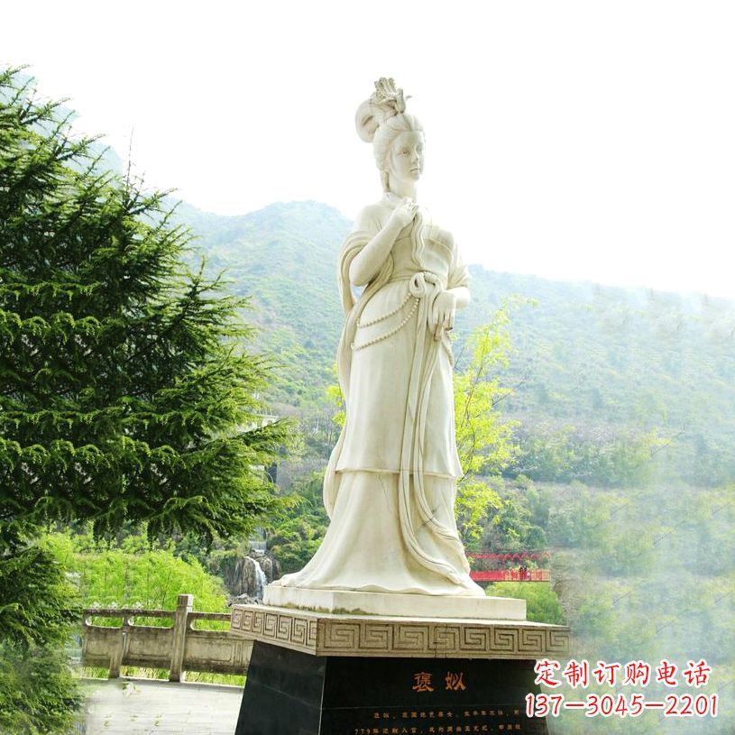 保定褒姒石雕像-中国古代知名美女雕塑