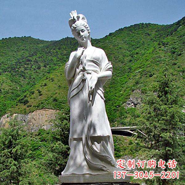 保定褒姒汉白玉石雕像-中国古代（西周时期）美女雕塑