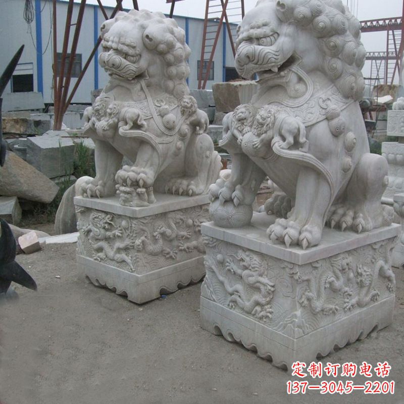 保定新狮子雕塑,传承北京青铜文化