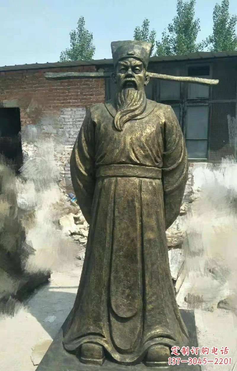 保定包拯铜雕传承北宋历史精髓