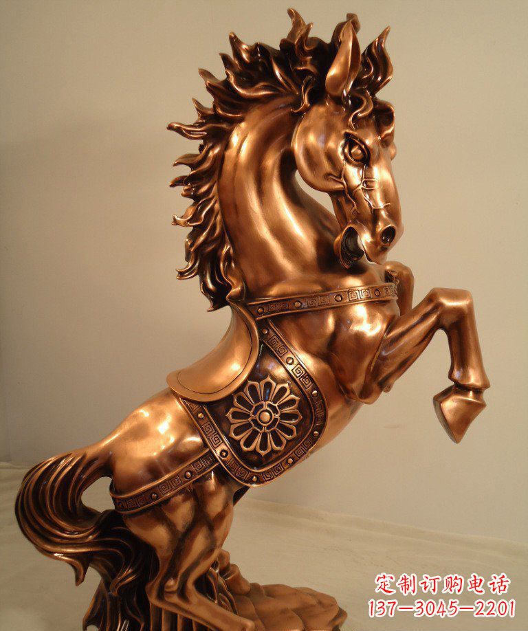保定精美的仿铜马雕塑