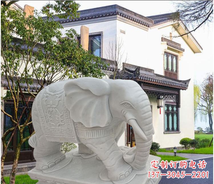 保定大象汉白玉雕塑