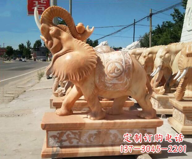 保定大象石雕,给你美好的祝愿