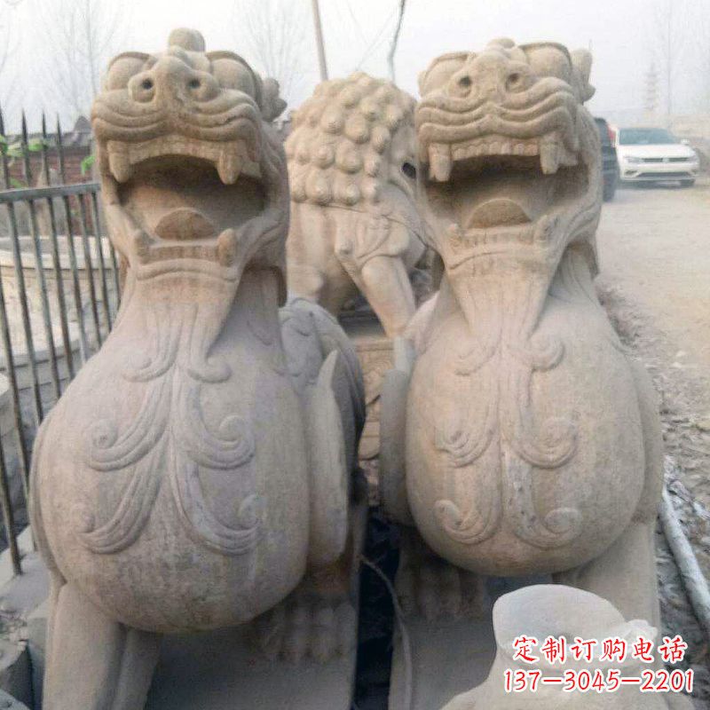 保定狴犴仿古石雕塑