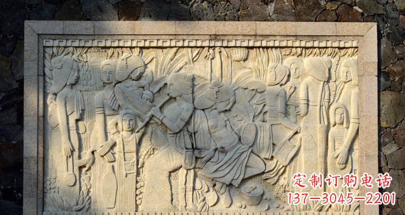 保定女人之石抽象浮雕壁画