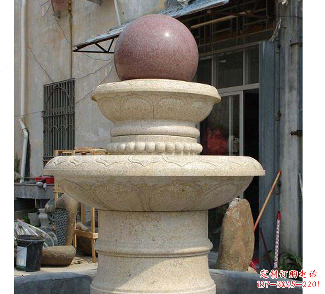保定别墅景观装饰风水球喷泉雕塑