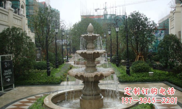 保定别墅景观大型喷泉石雕 (2)