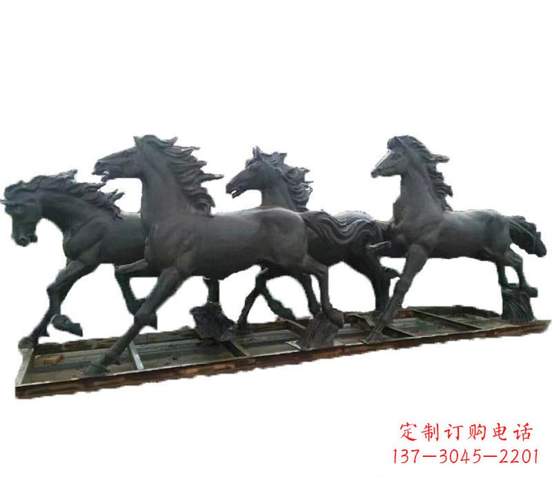 保定铜质动物雕塑,为别墅景观增添美感