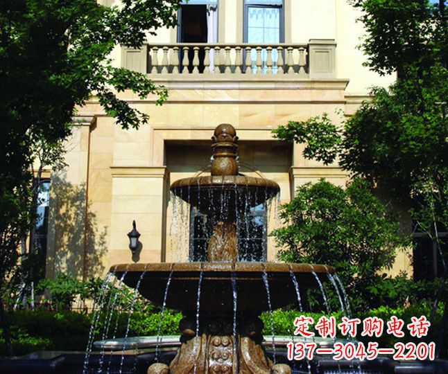 保定多层喷泉石雕——景观装饰的精美绝伦
