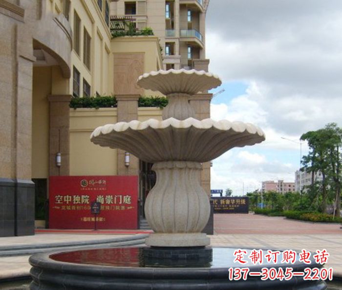 保定喷泉石雕精美的欧式园林装饰