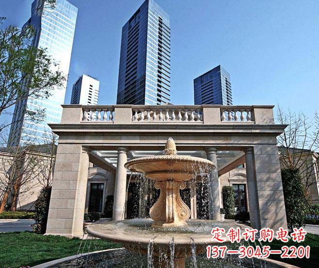 保定喷泉石雕让你的别墅景观更加完美