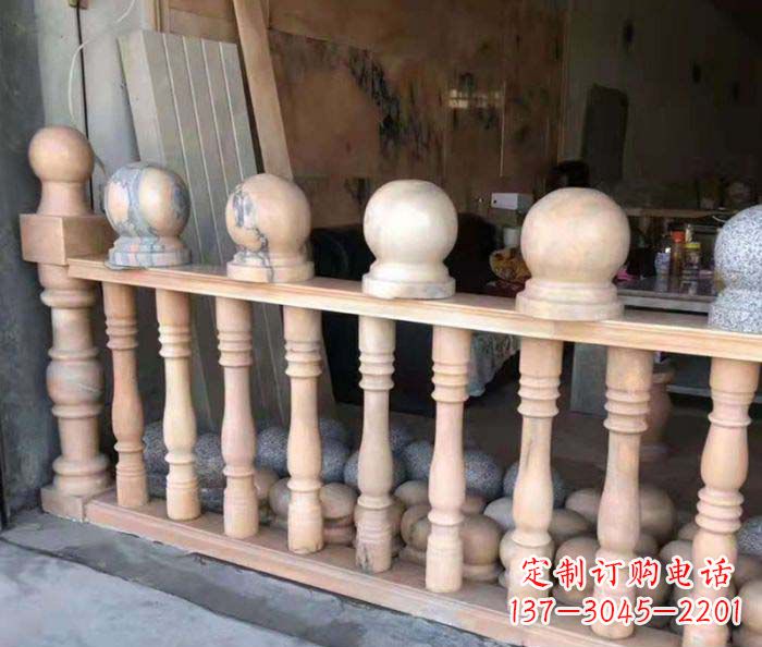 保定新一代景观晚霞红石栏杆