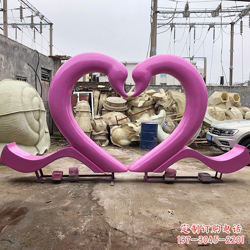 保定玻璃钢天鹅雕塑