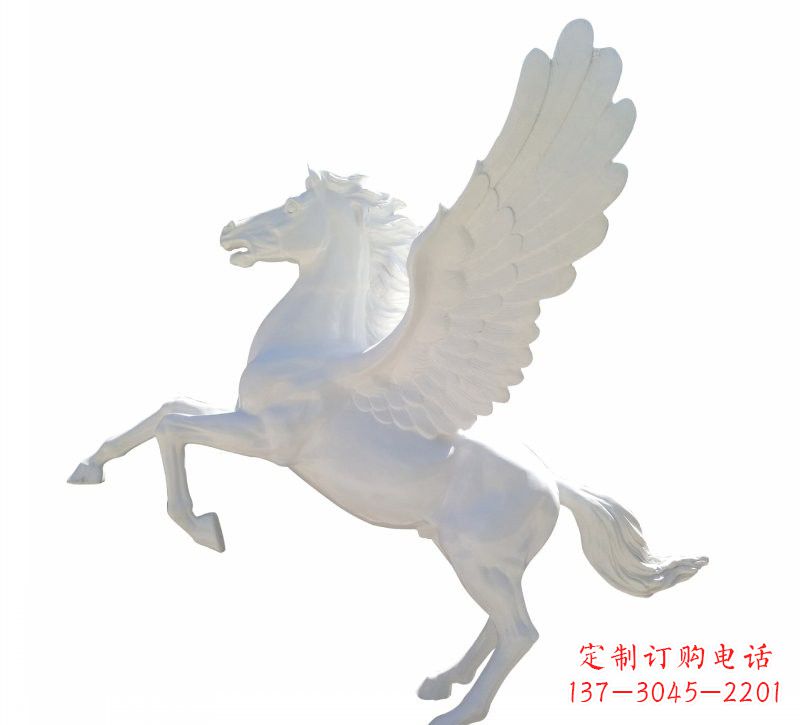保定新款玻璃钢飞马摆件