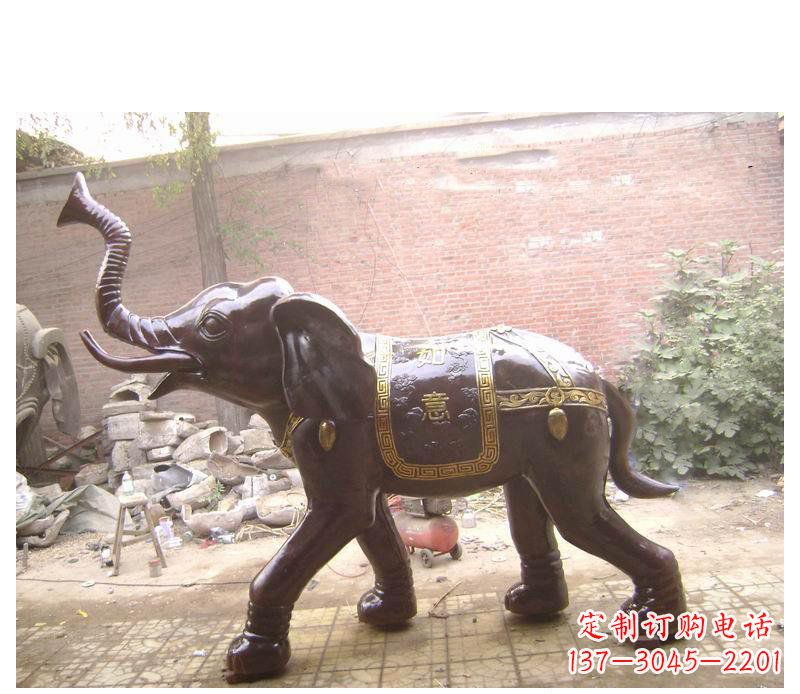 保定玻璃钢大象雕塑