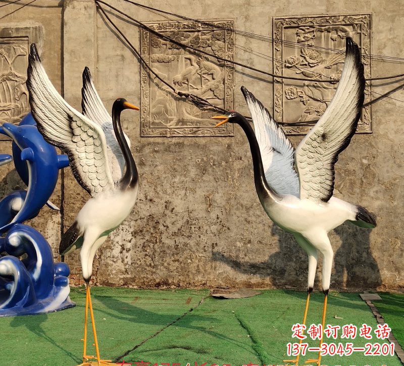 保定仙鹤雕塑玻璃钢的艺术之美