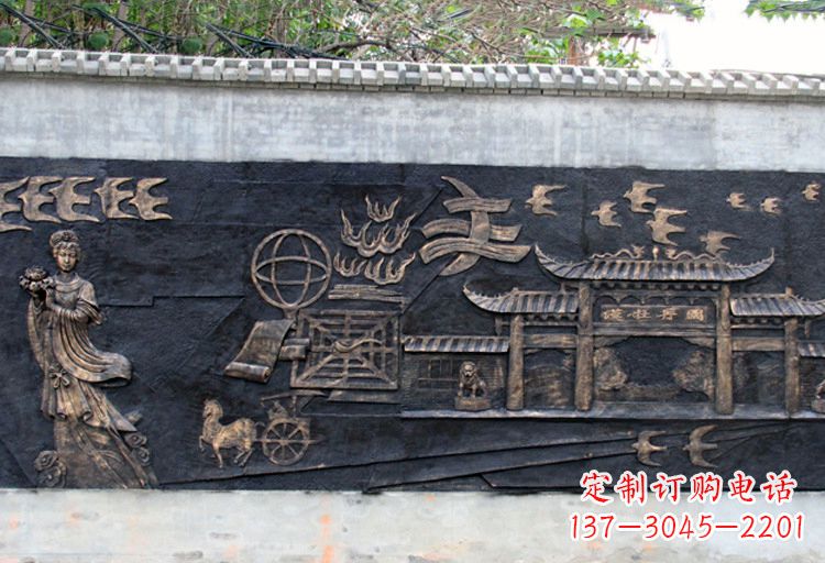 保定玻璃钢仿铜牡丹雕塑