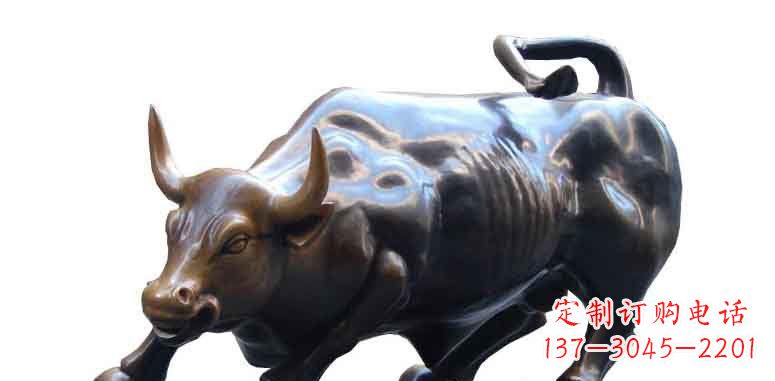 保定玻璃钢仿铜牛公园动物雕塑雕刻艺术的精美绝伦