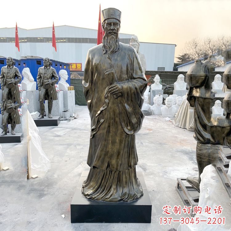保定苏东坡玻璃钢仿铜雕塑