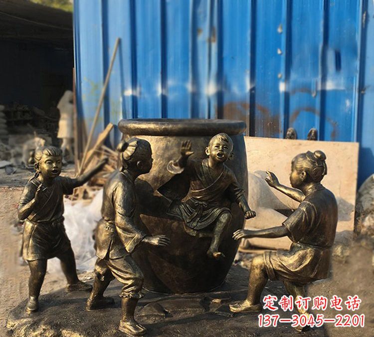 保定玻璃钢仿铜司马光砸缸