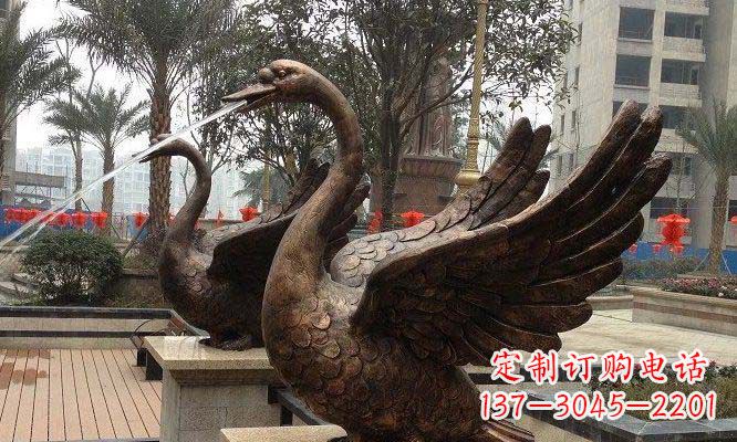 保定天鹅雕塑美丽的视觉盛宴