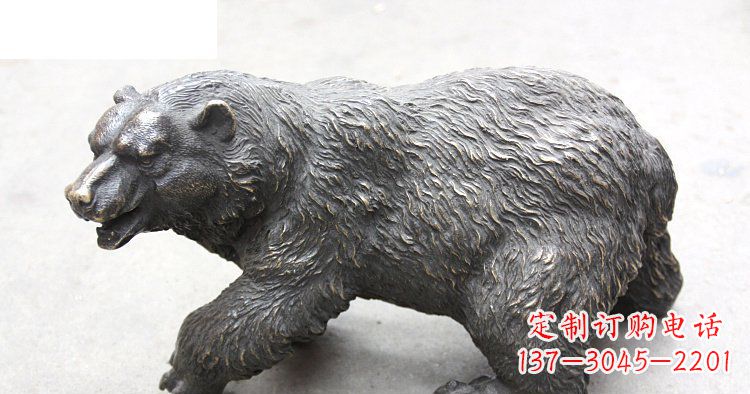 保定玻璃钢仿真北极熊公园动物雕塑