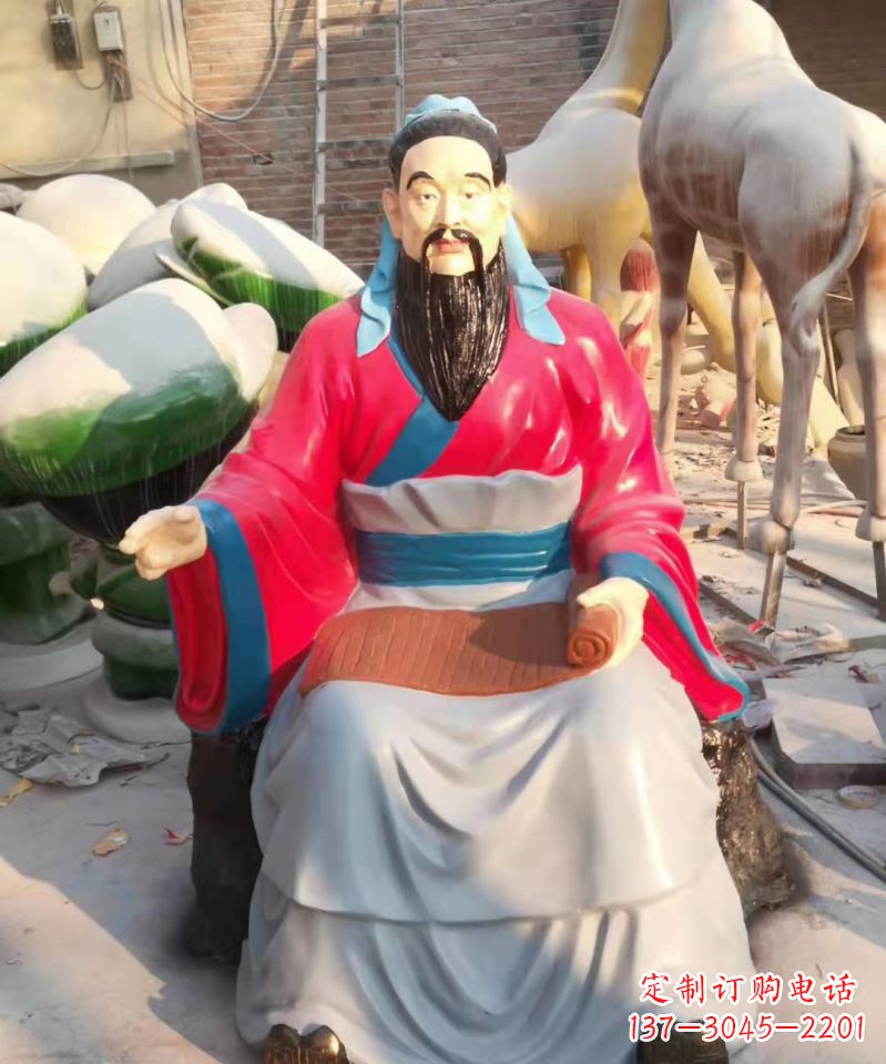 保定玻璃钢雕刻的孔子