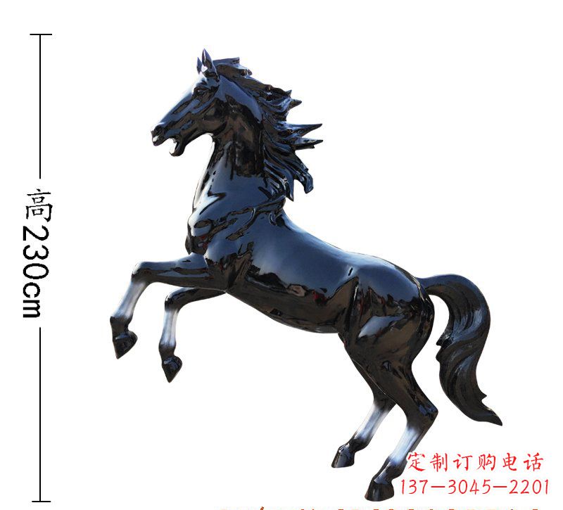 保定玻璃钢马雕塑精美外形、经久耐用