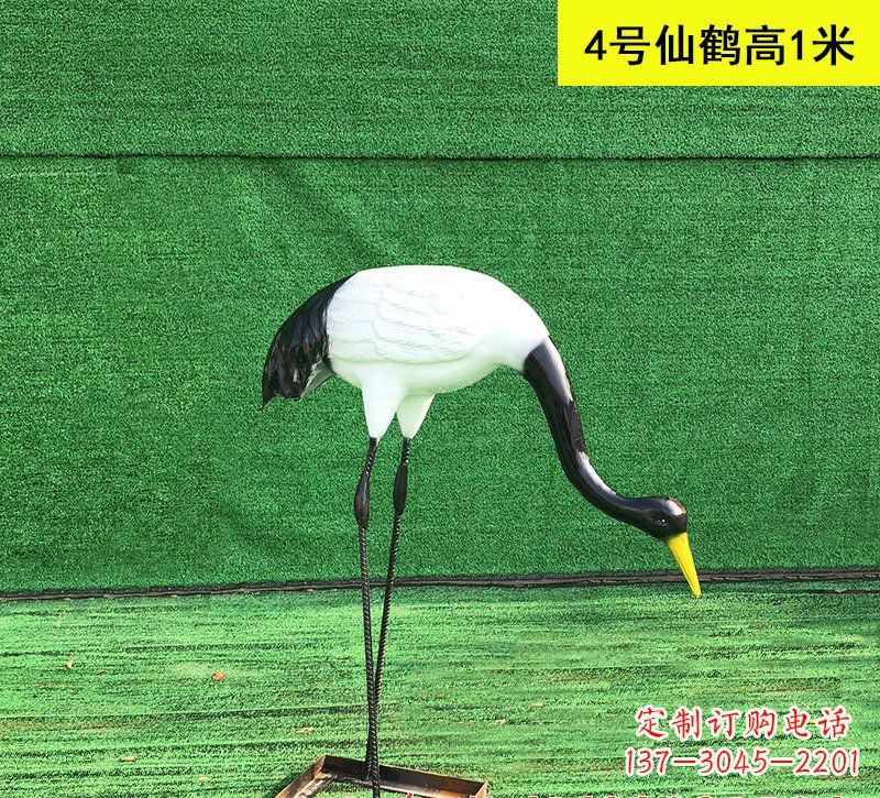保定仙鹤玻璃钢雕塑