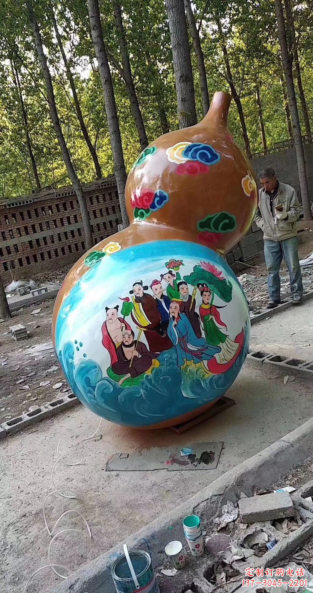 保定玻璃钢葫芦雕塑一种全新的艺术形式