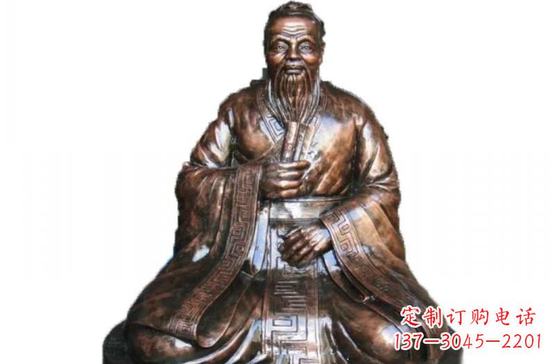 保定玻璃钢古代名人孔子雕像
