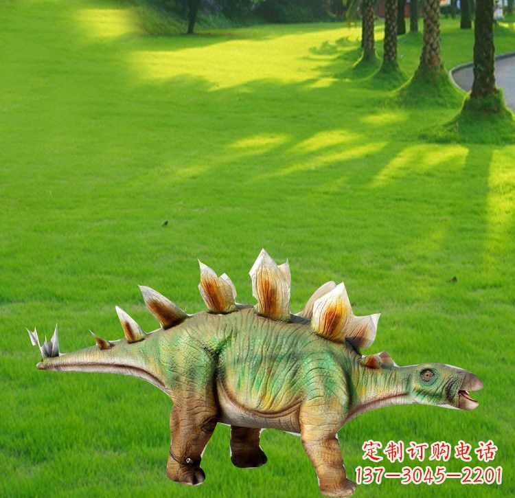 保定玻璃钢棘背龙仿真恐龙雕塑