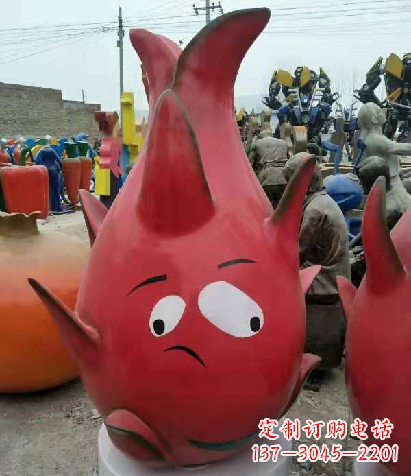 保定精美的火龙果雕塑——给环境带来活力