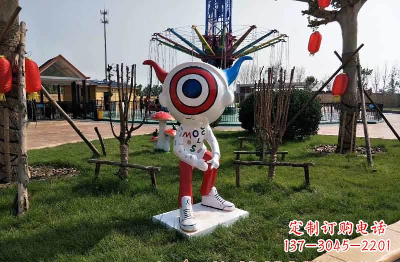 保定玻璃钢卡通机器人雕塑