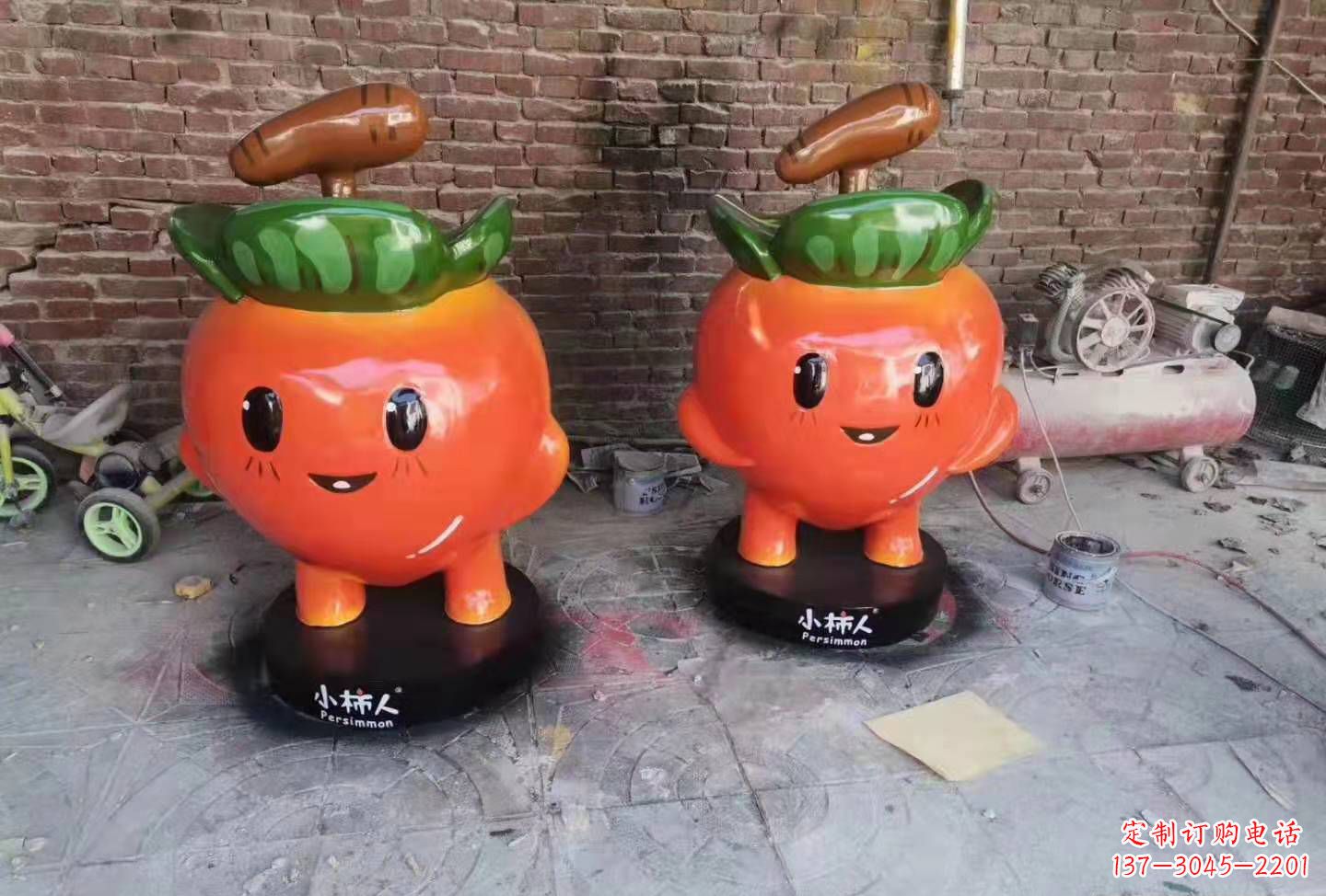 保定精致玻璃钢卡通蔬菜雕塑