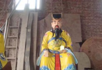 保定玻璃钢彩绘文财神寺庙神像雕塑