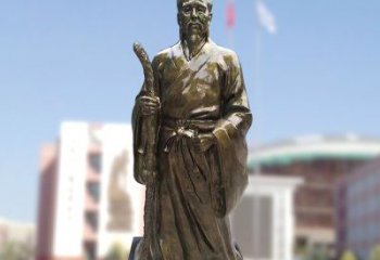保定玻璃钢仿铜扁鹊雕塑