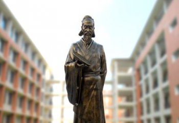 保定祖冲之雕像——传承校园历史的象征
