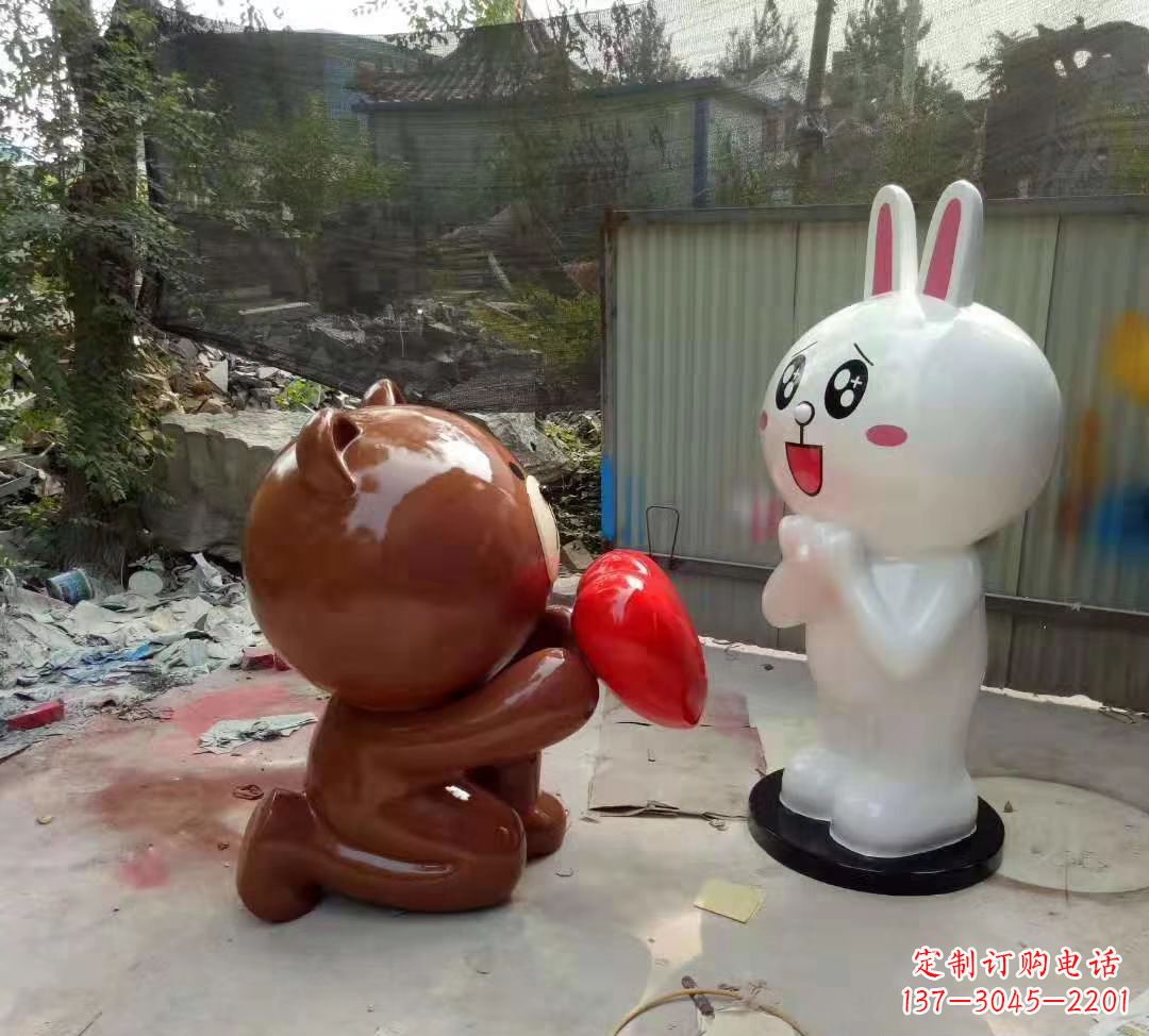 保定玻璃钢卡通熊猫雕塑公园卡通动物雕塑