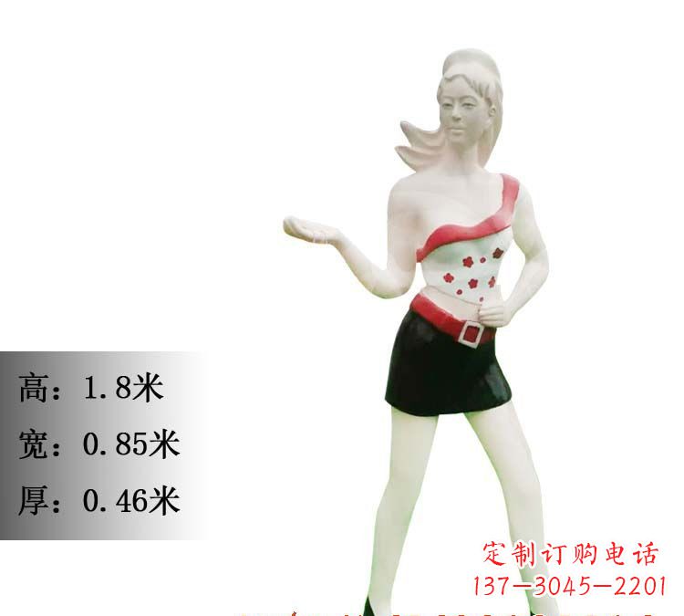 保定玻璃钢美女雕塑精致细腻的艺术精品