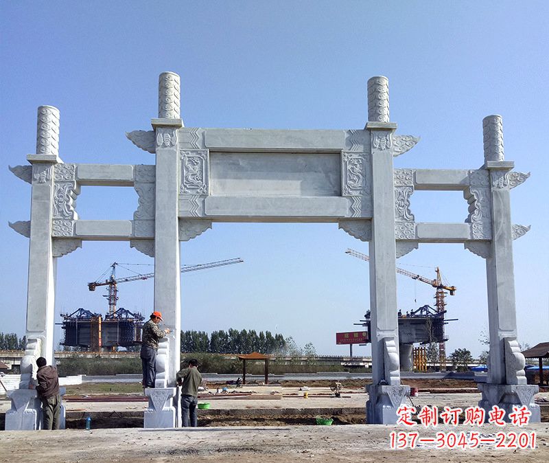 保定玻璃钢牌坊雕塑美丽的艺术与历史结合