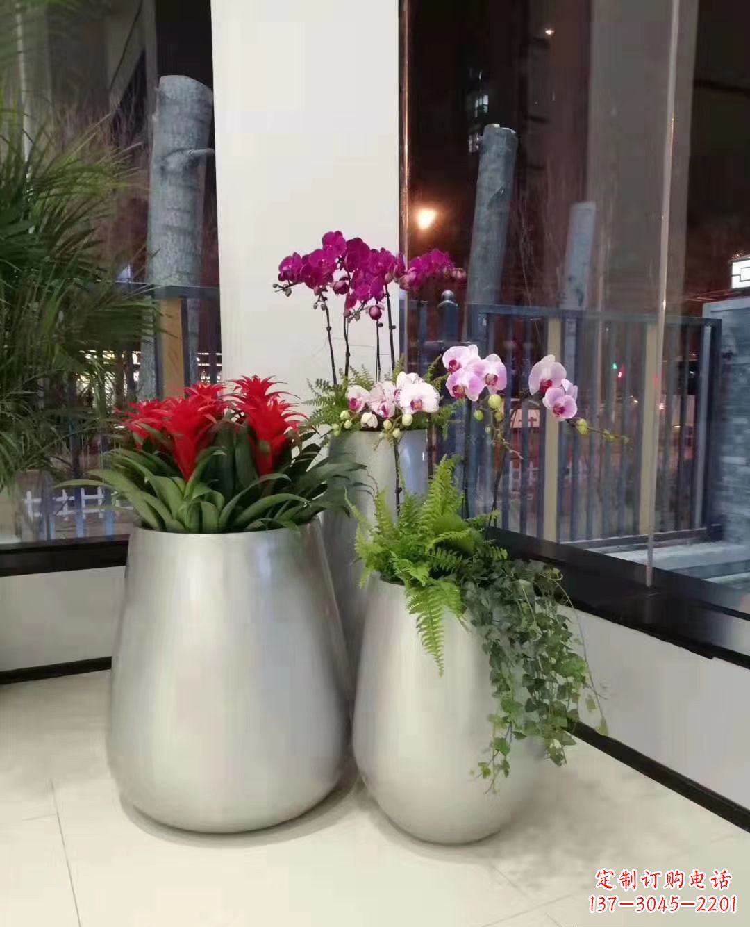 保定玻璃钢盆景花盆雕塑
