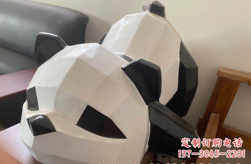 保定玻璃钢熊猫雕塑