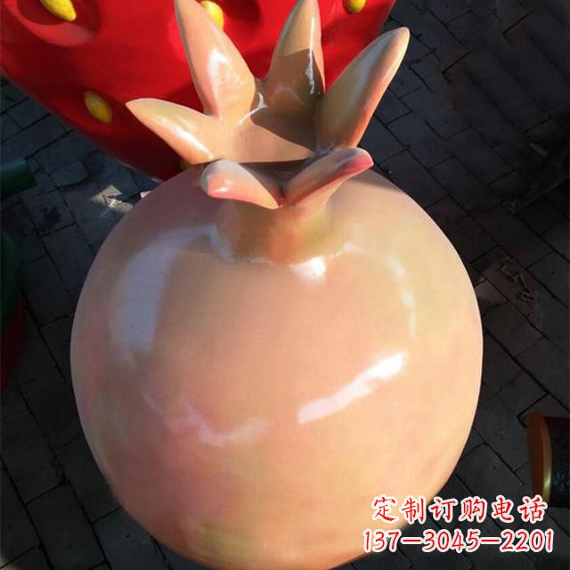保定玻璃钢石榴雕塑