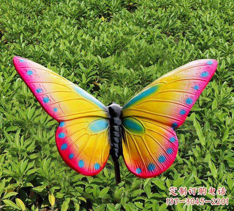 保定玻璃钢树脂仿真蝴蝶雕塑
