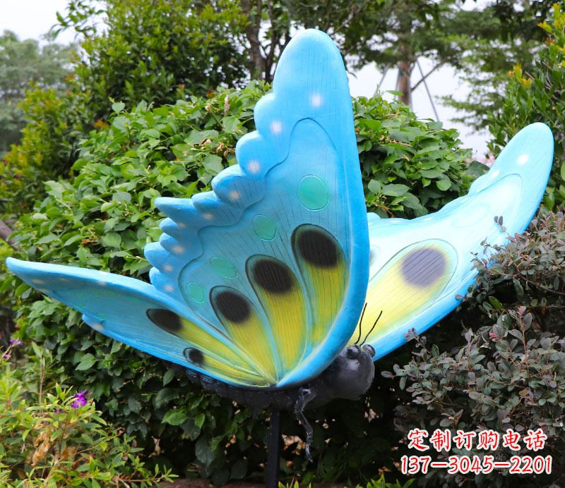 保定玻璃钢树脂仿真蝴蝶雕塑
