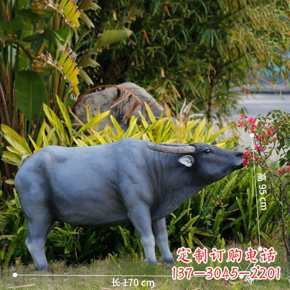 保定玻璃钢水牛雕塑——象征力量的艺术作品